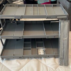 Gray Storage Organizer Cart
